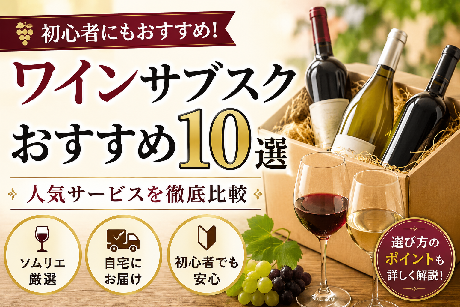 ワインサブスクおすすめ10選